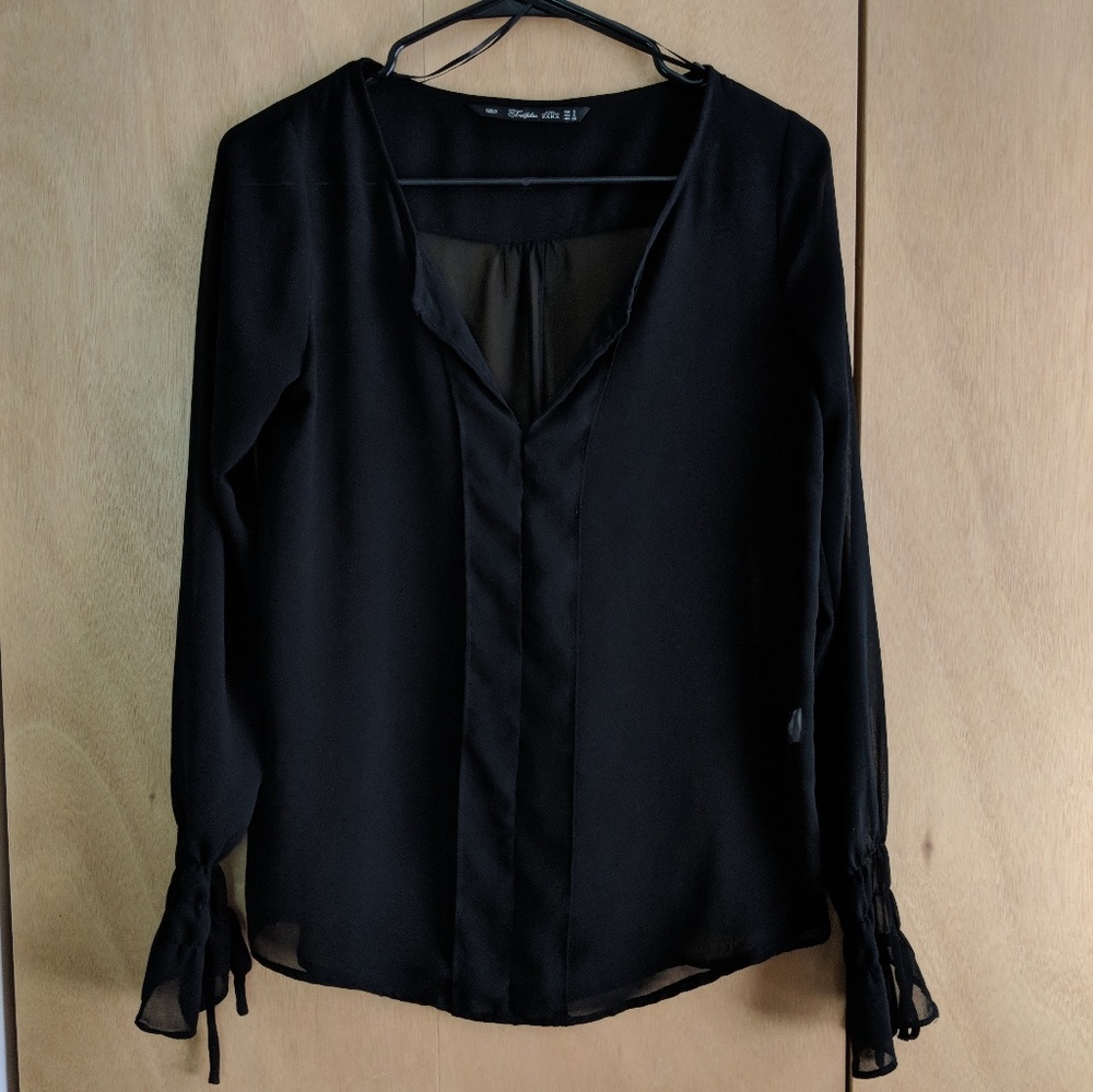 🖤 Sheer Zara top